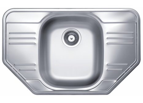 Nerezový rohový dřez