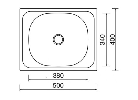 Sinks CLASSIC 500 matný 0,6 mm