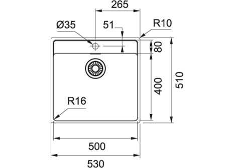 dřez Franke MRX 210/610-50 TL