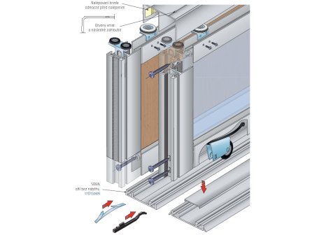Úchytková lišta S11N délka 2,7 m