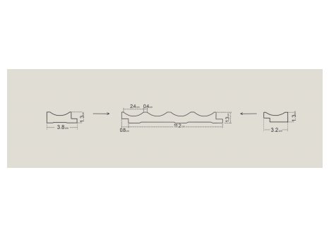 Obkladové lamely ONDA černá 2,7 m