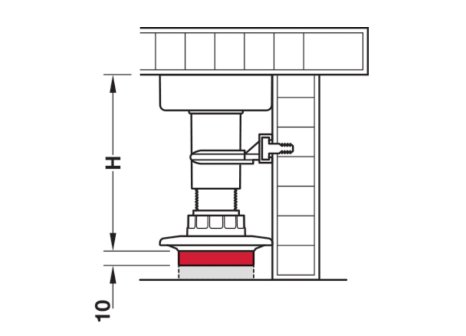 Häfele AXILO distanční kroužek