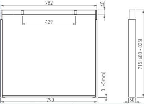 VOGA podnož HIDE HQ 800 HV výškově stavitelná