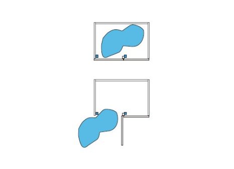 Cemux Corner Style rohové police s tlumením 1000 mm chrom/ bílé dno levé