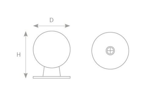 Knopka David dřevěná