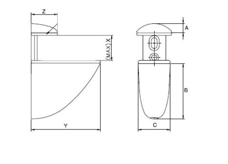 Držák polic Tukano