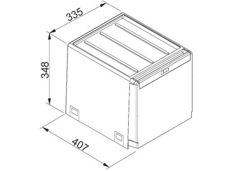 Odpadkový koš FRANKE Sorter Cube 40 ruční výsuv