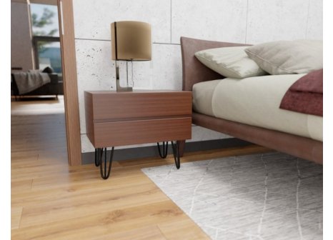 Stolová noha GS43 drátěná černá mat výška 710 mm