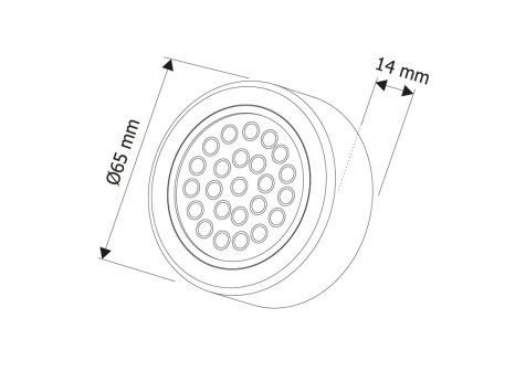 LED sada 3 světel OVAL nerez