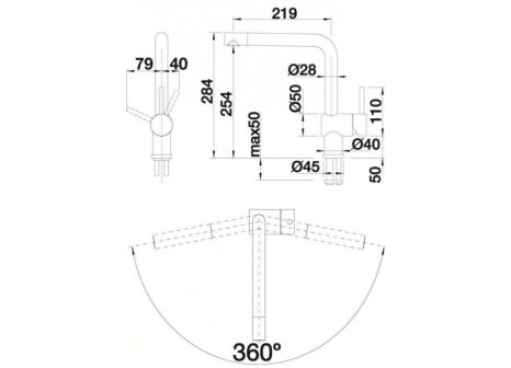Blanco baterie Linus chrom