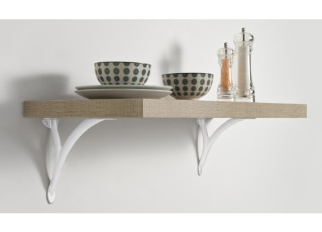 Podpěra policová Samson bílá matná