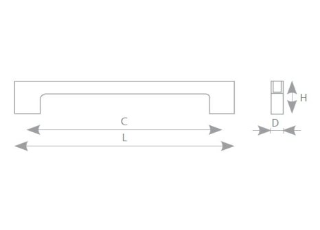 Úchytka Muta kovová hliník