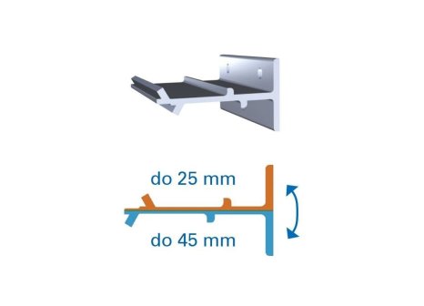 Valcomp HERKULES držák pro dřevěný krycí profil 3ks
