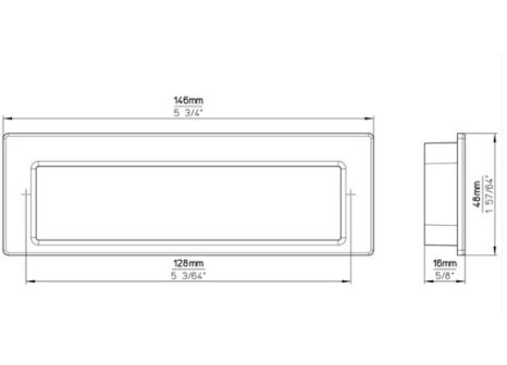 Úchytka EDA I zápustná