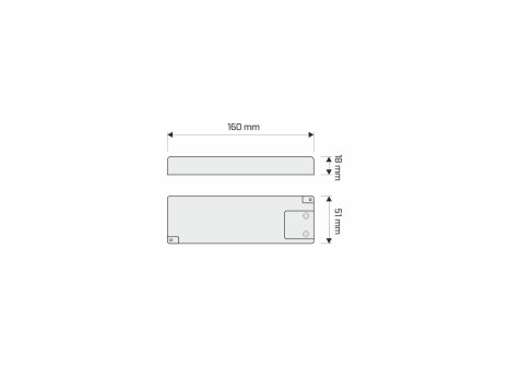 LED napáječ s 6 mini zásuvkami 30W bez kabelu