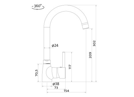 Sinks RIM 650 P Granblack + POLO granblack