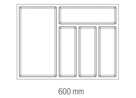 Příborník Classico Kristall softTouch 450/60 černá kristall
