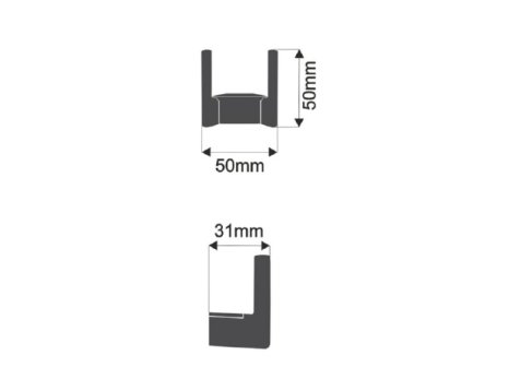 Věšák Libor černý matný