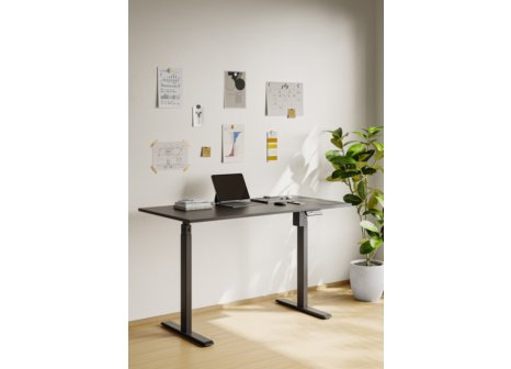 Cemux elektricky výškově stavitelná podnož černá mat