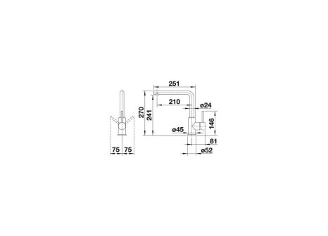 Blanco baterie Mila chrom