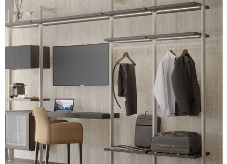 ZERO sada pro ukotvení profilu podlaha / stěna kamenná šedá