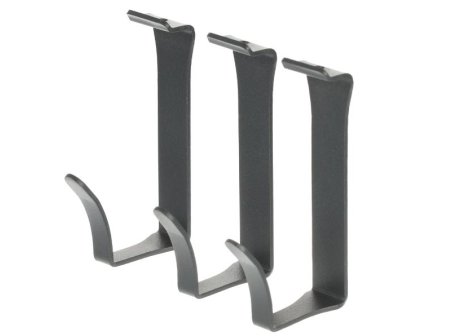 Závěsný systém sada 3 velkých háčků antracit
