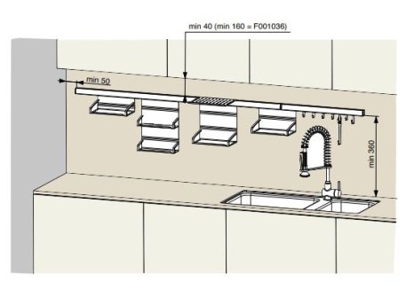 Závěsný systém sada 3 velkých háčků antracit