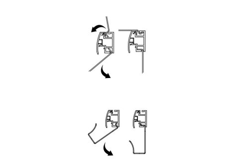 Závěsný systém sada 3 velkých háčků antracit