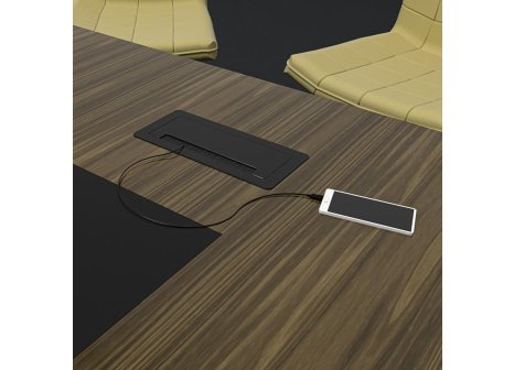 Elektro zásuvka INBOX černá