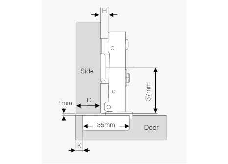 CEMUX závěs naložený CLIP s integrovaným tlumením, excentrem