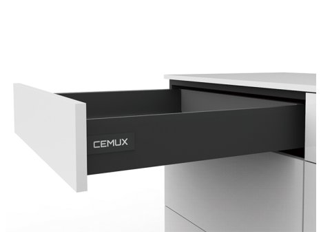 Cemux A Box sada zásuvek 6 x H84 + 12 x H199/500 mm antracit