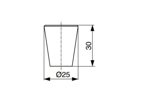 Knopka Conic kovová zlatá matná