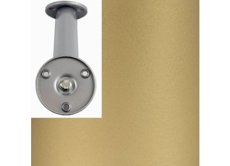 Podpěra barového pultu pr.38mm úhlová zlatá metalíza
