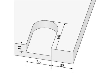ALUPROFIL- lišta úchytková Neptun 18 mm 2,70 m