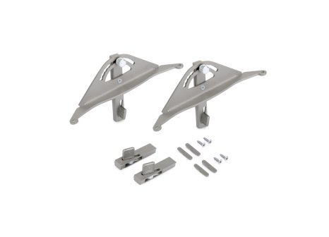 ZERO sada držáků pro šikmou dřevěnou polici kamenná šedá