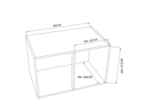 Cemux Corner Comfort Iron Line s tlumením 900 mm antracit