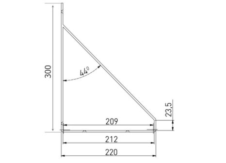 Policová konzole TRIA černá