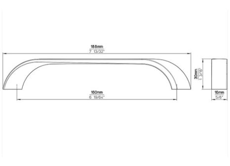 Úchytka Sandra nikl broušený
