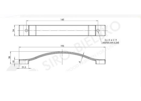 Úchytka Romana buk surový