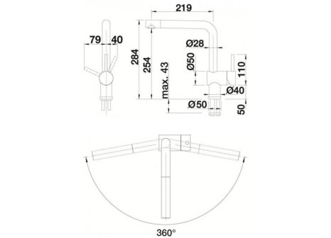 Blanco baterie Linus-F chrom