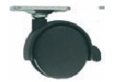 Kolečko průměr 50 mm s plotnou a brzdou