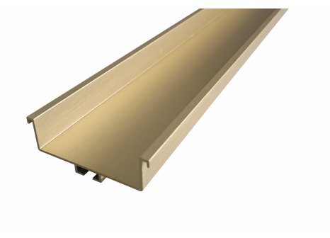 Profil pro bezúchytkové dveře C - délka 4100 mm zlatá broušená