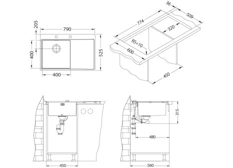 Alveus PURE 40 levé provedení