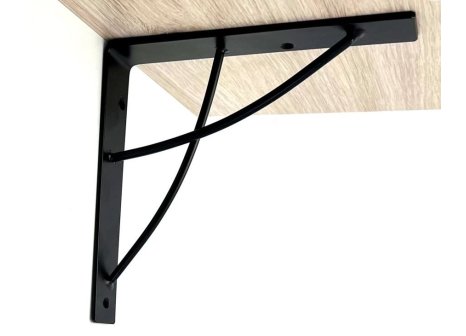 Policová konzole Leo černá