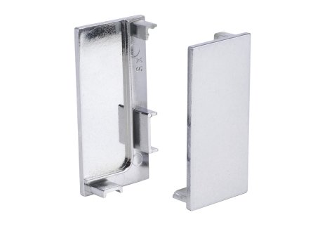 Koncovka plná k profilu J černá, pravá