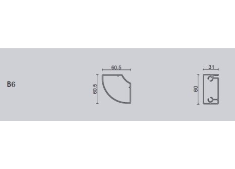 Stolová konstrukce Alu Star pro dřevěnou desku B6 bílá