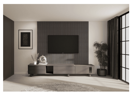 Obkladové lamely MARTEL Dub šedý s černou2,7 m