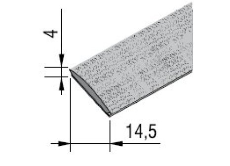 Kartáč dorazový do drážky dvojitý 6,9 x 4 mm