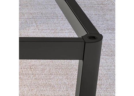 Stolová konstrukce Alu Star pro skleněnou desku B6 černá