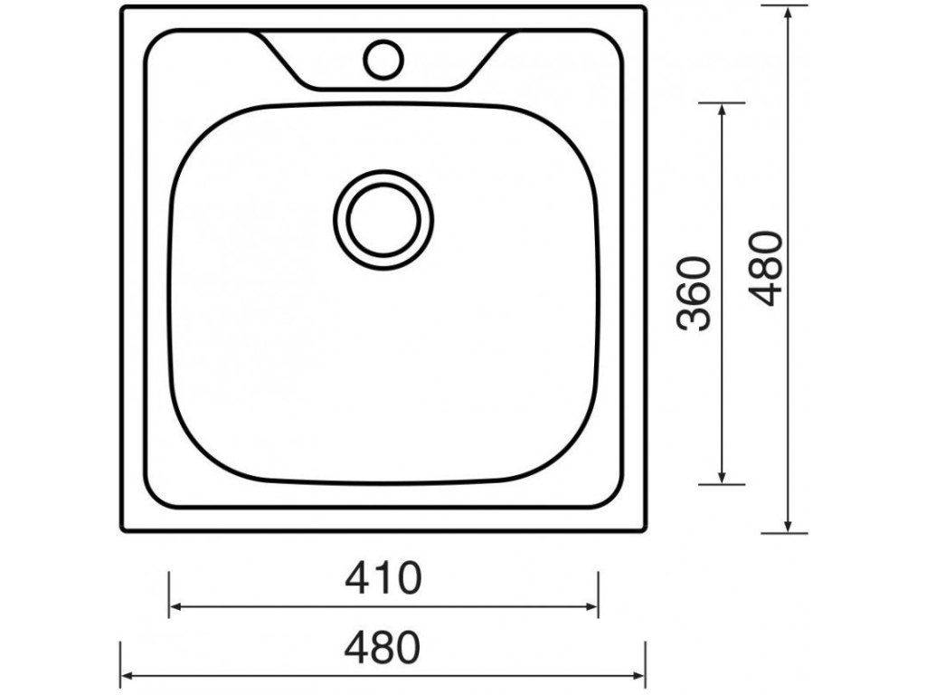 Set Sinks CLASSIC 480 matný+ baterie